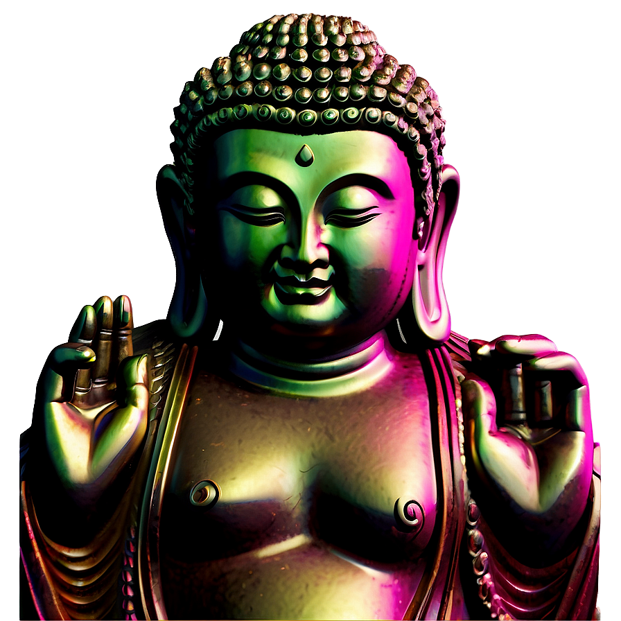 Vibrant Buddha Png 06112024