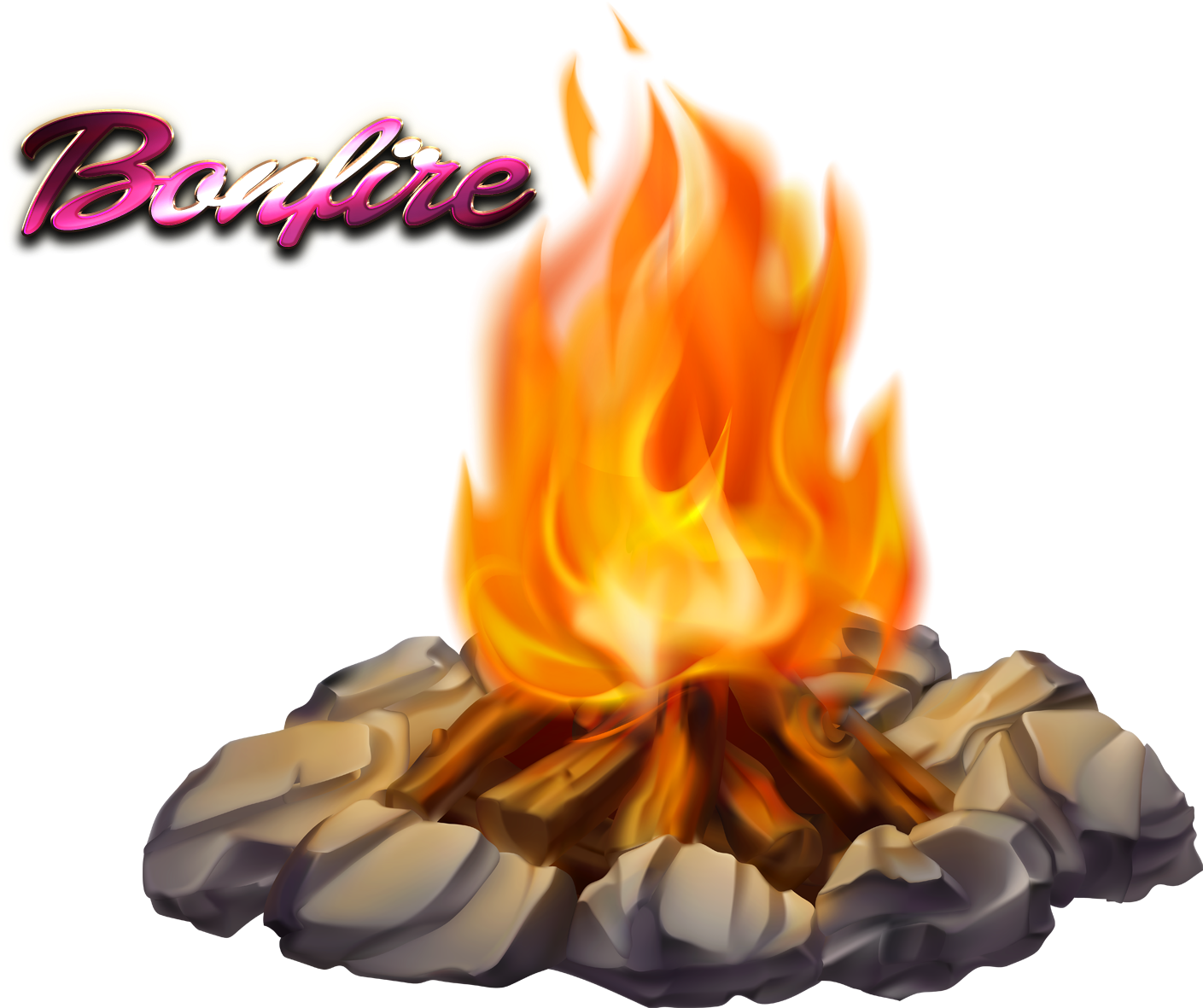 Campfire Bonfire Camping Clip Art - Transparent Background Campfire Png, Png Download PNG with transparent background