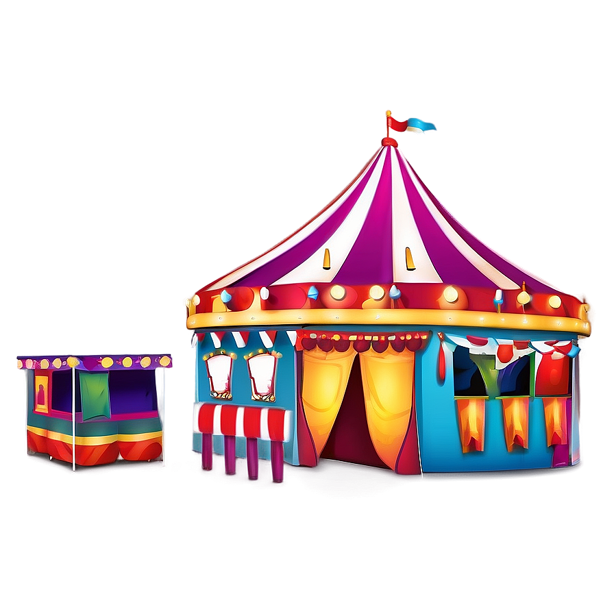 Vibrant Carnival Tent Artwork Png Cxp91