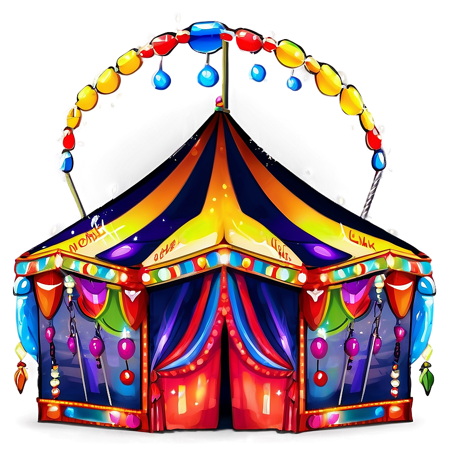 Vibrant Carnival Tent Artwork Png Ktf43