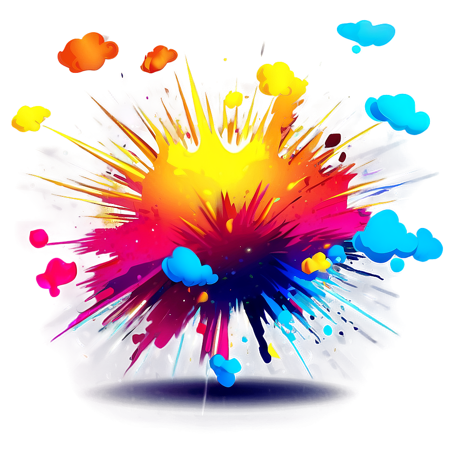 Vibrant Cartoon Explosion Png Cfh89