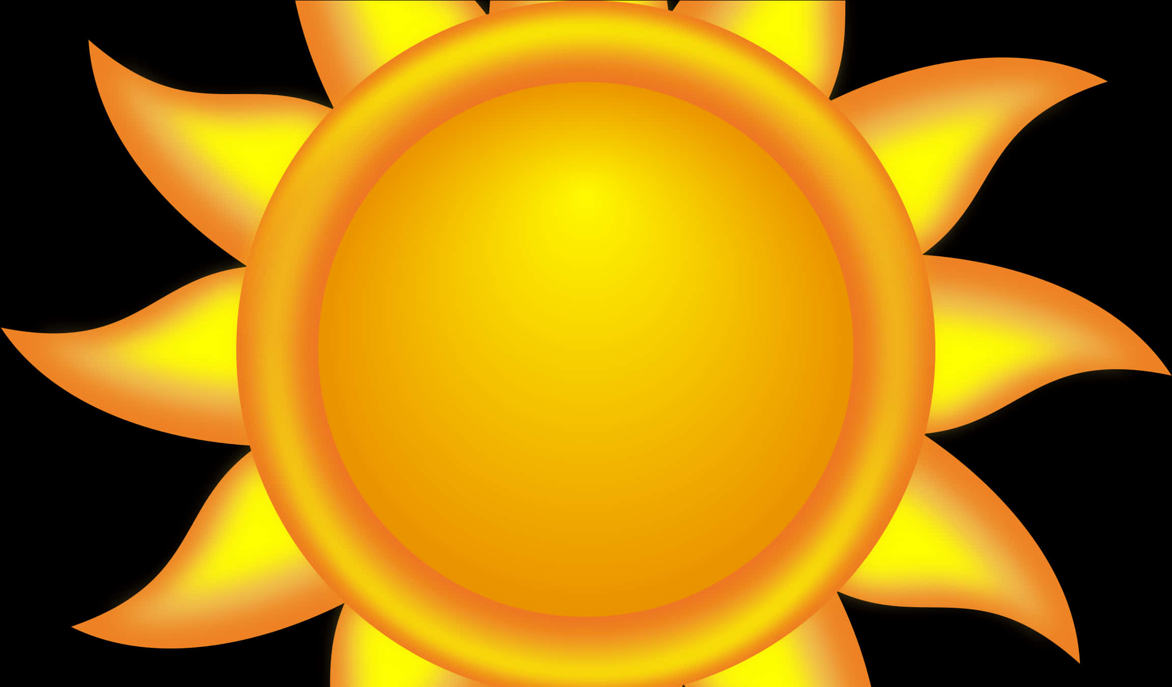 Vibrant Cartoon Sun Illustration