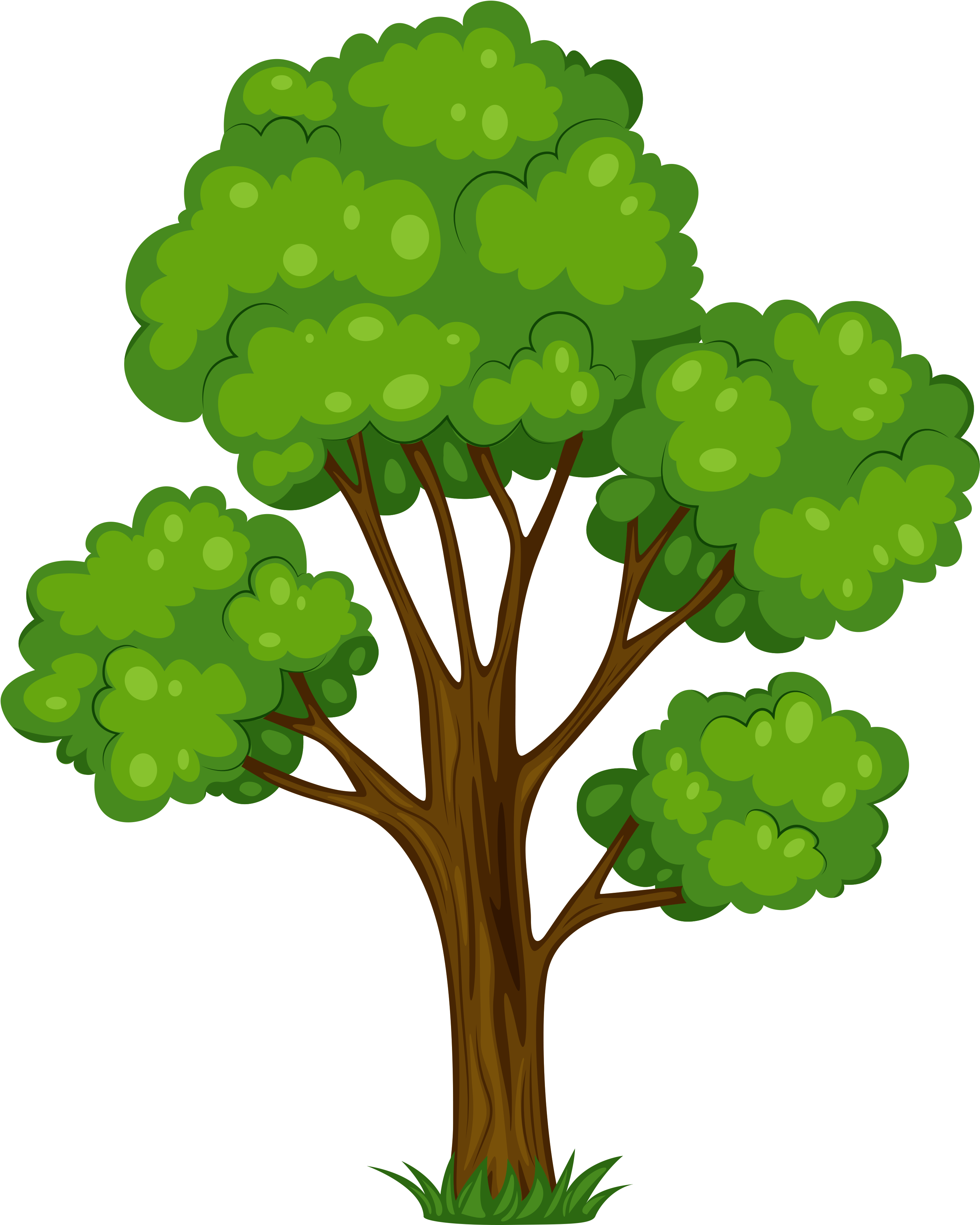 Vibrant Cartoon Tree