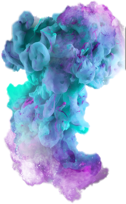 Vibrant Color Smoke Plume