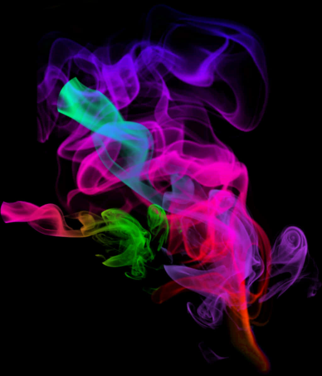 Vibrant Colored Smoke Art