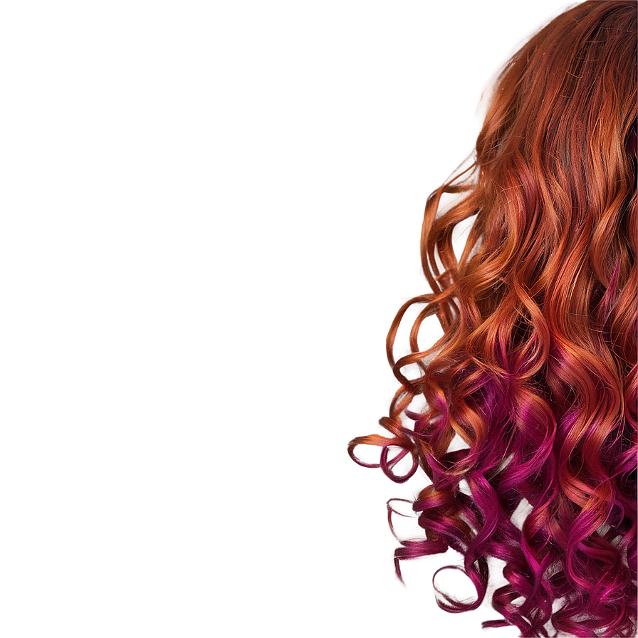 Vibrant Curly Hair Color Png Ryy