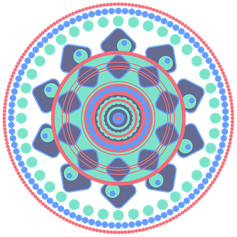 Vibrant Digital Mandala Art