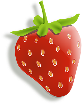 Vibrant Digital Strawberry