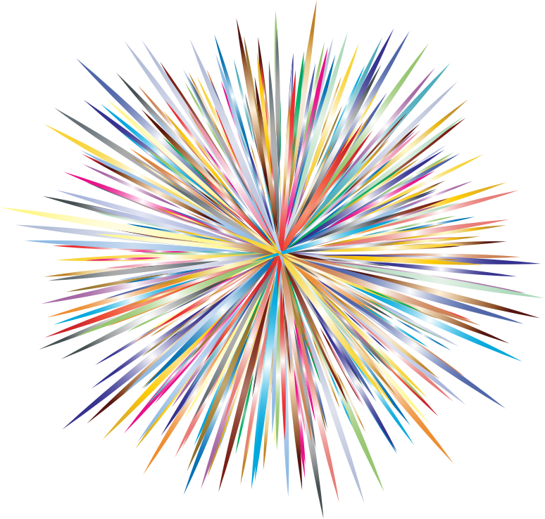 Vibrant Firework Explosion Clipart