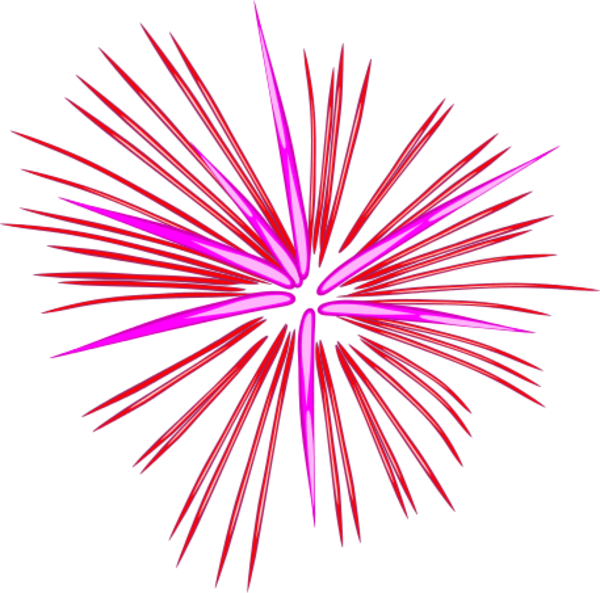 Vibrant Firework Explosion Clipart