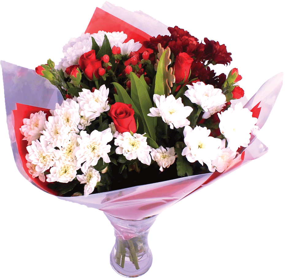 Christmas Cheers Fresh Flower Bouquet - Bouquet, HD Png Download PNG with transparent background