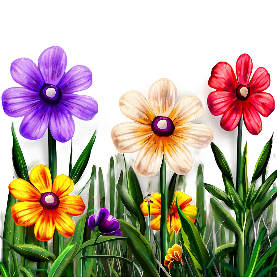 Vibrant Flower Field Png Cpm