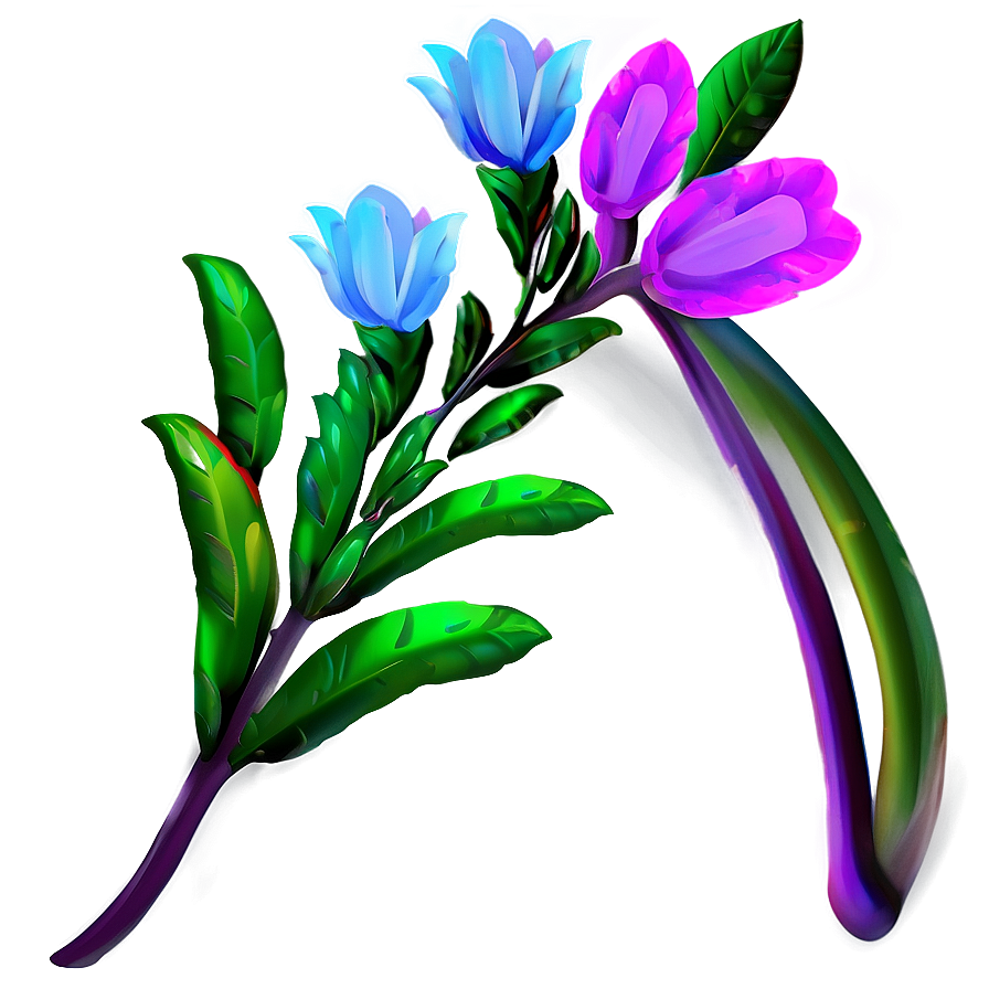 Vibrant Flower Stem Png 06132024