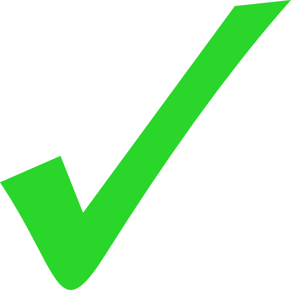 Vibrant Green Check Mark