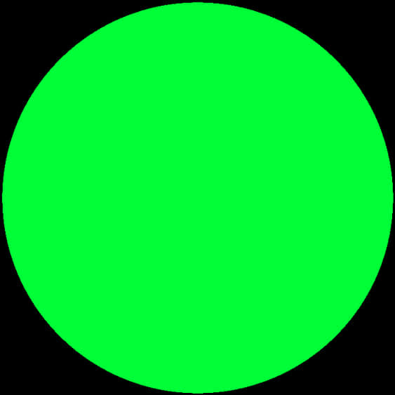 Vibrant Green Circle Graphic PNG with transparent background