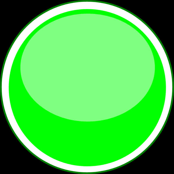 Vibrant Green Circle Icon