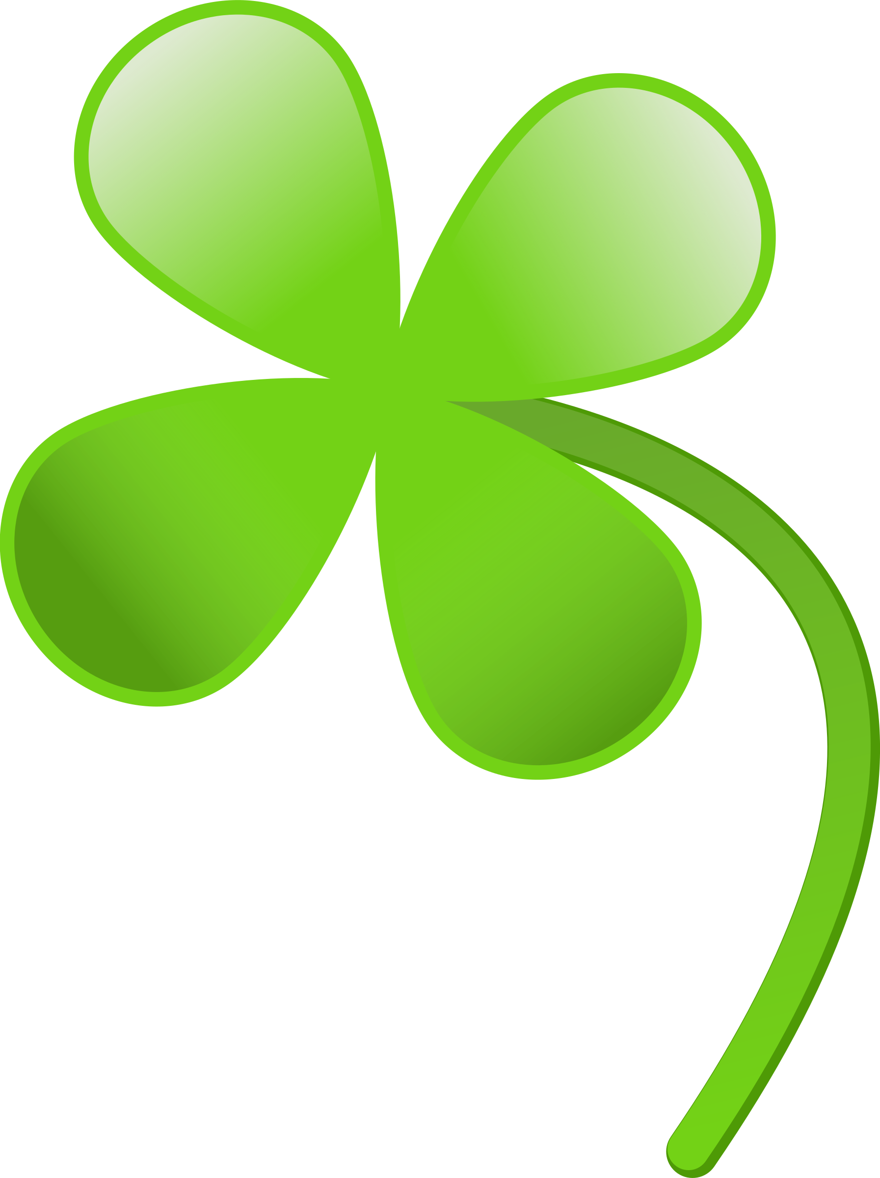 Vibrant Green Four Leaf Clover