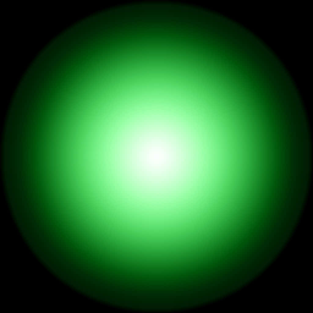 Vibrant Green Gradient Circle PNG with transparent background