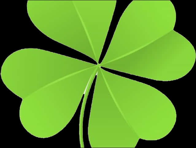 Vibrant Green Shamrock Graphic