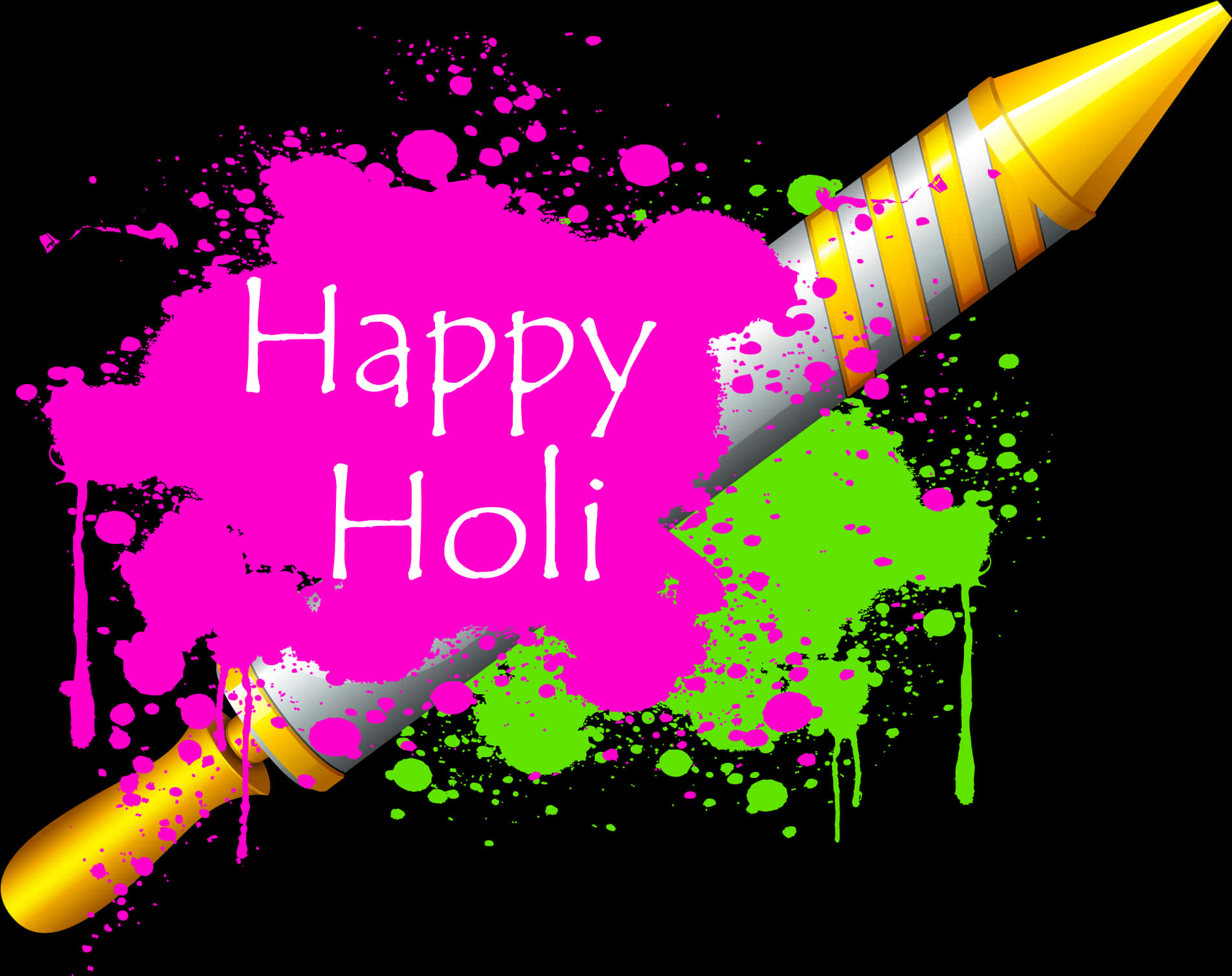 Vibrant Holi Celebration Greeting