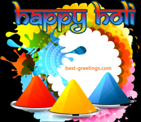 Vibrant Holi Greeting Card