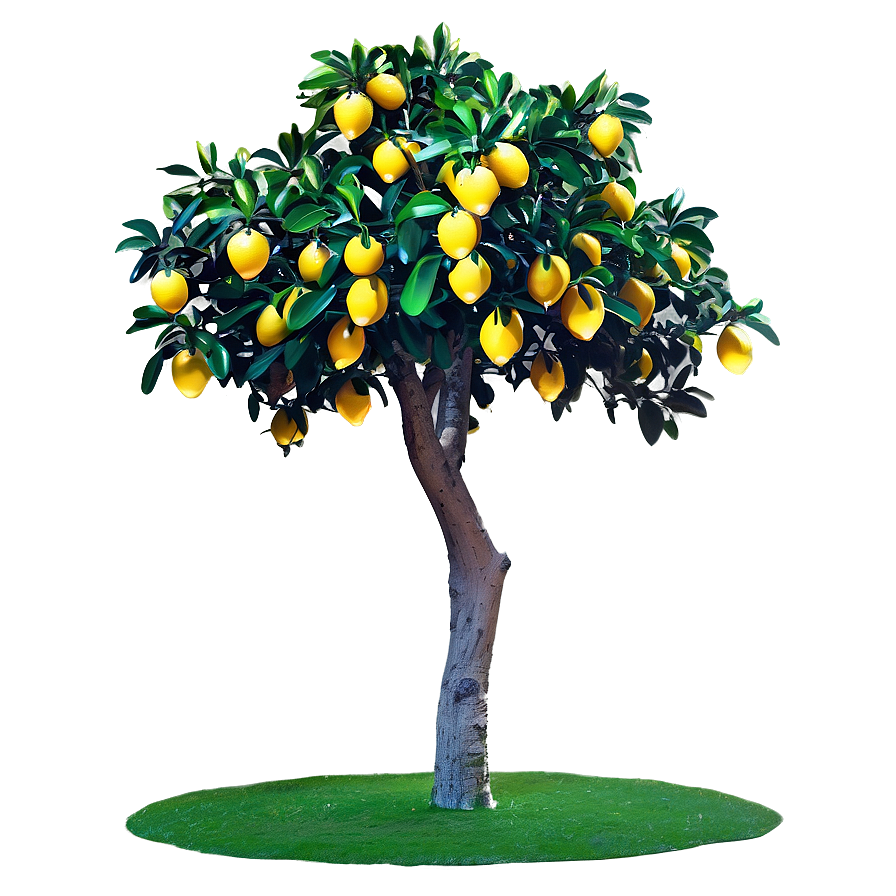 Vibrant Lemon Tree Art Png 06212024