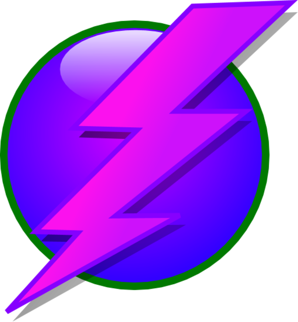 Vibrant Lightning Bolt Graphic