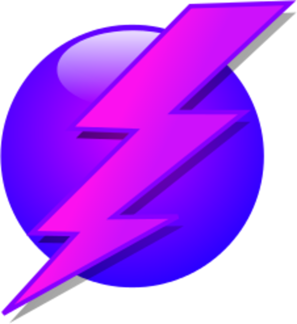 Vibrant Lightning Bolt Graphic