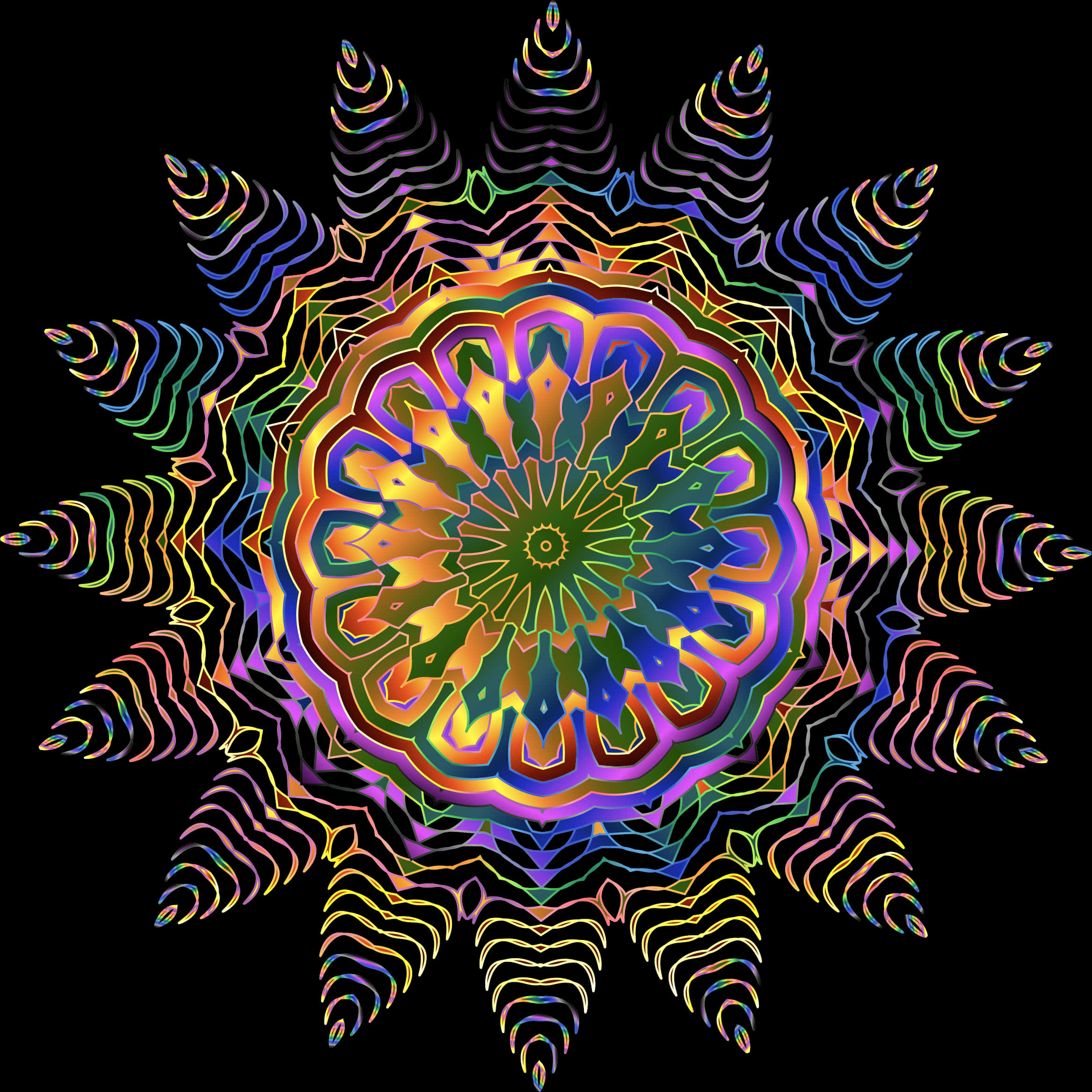 Vibrant_ Mandala_ Art