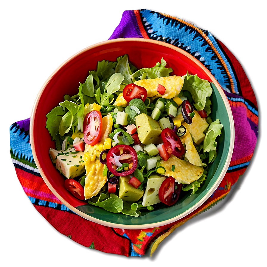 Vibrant Mexican Salad Png Mhu48