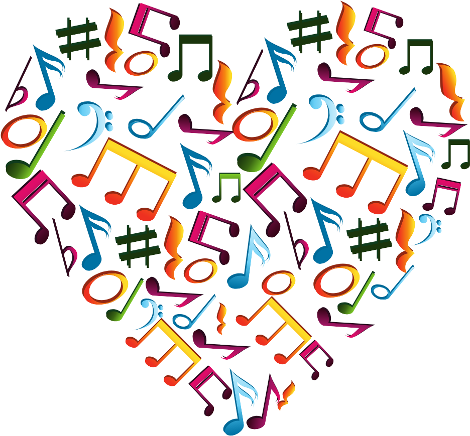 Vibrant_ Music_ Notes_ Background