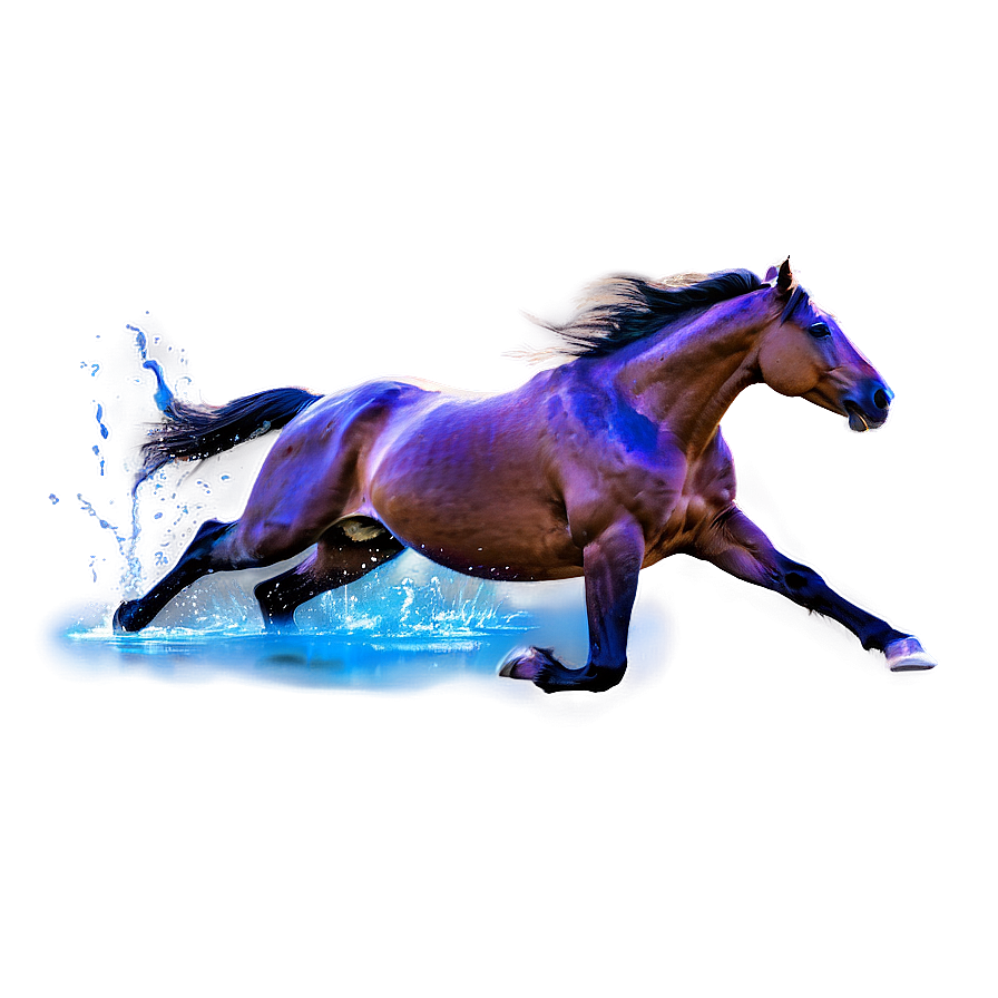 Vibrant Mustang Horse Splash Png Sru18