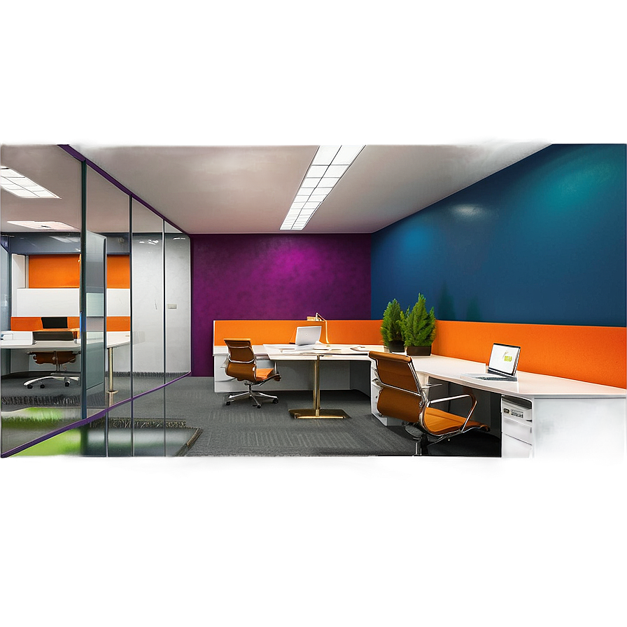 Vibrant Office Space Png 06112024