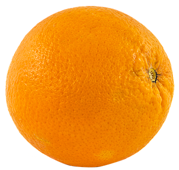 Vibrant Orange Fruit Black Background