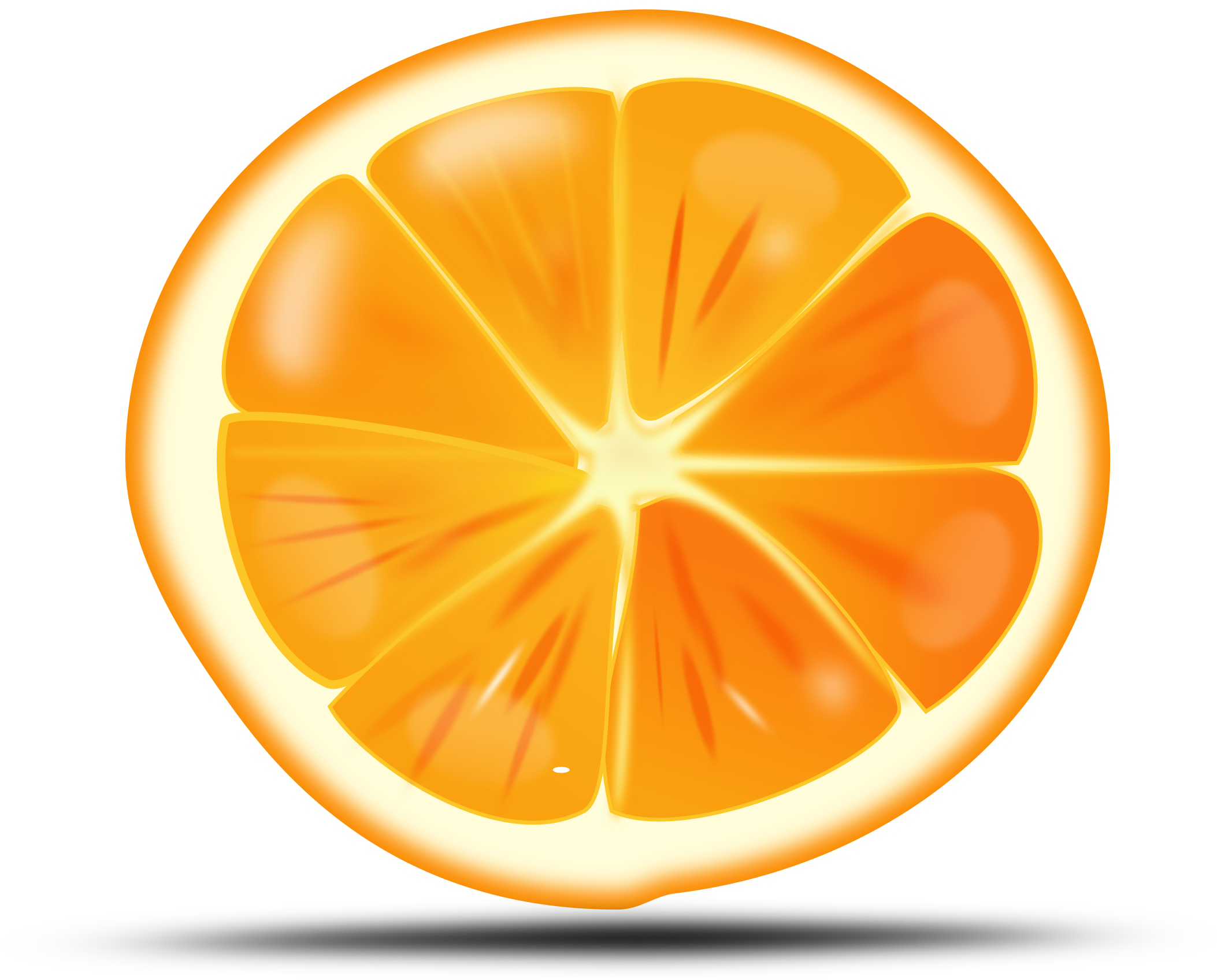 Vibrant Orange Slice Illustration