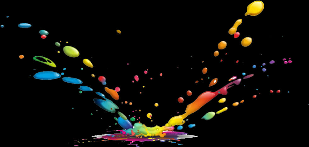 Vibrant_ Paint_ Splash_ Artwork PNG image with a transparent background, free high-resolution download