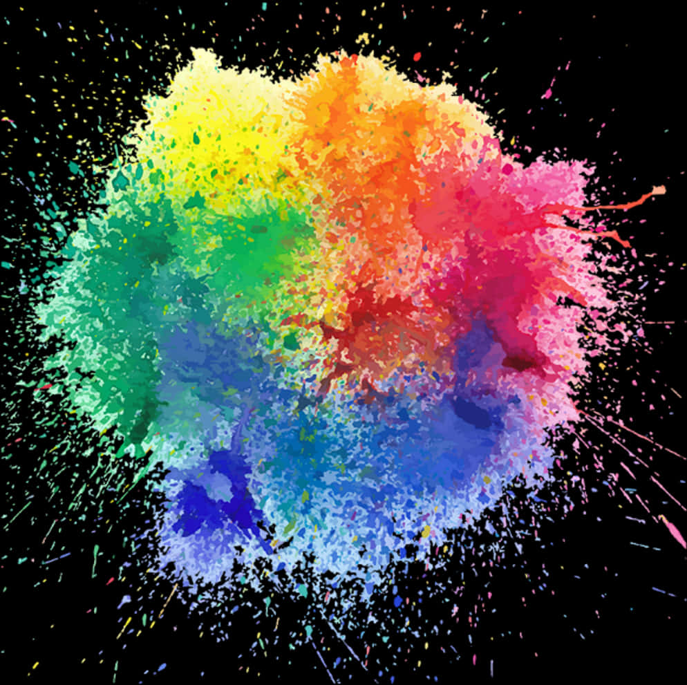 Vibrant_ Paint_ Splash_ Explosion PNG image with a transparent background, free high-resolution download