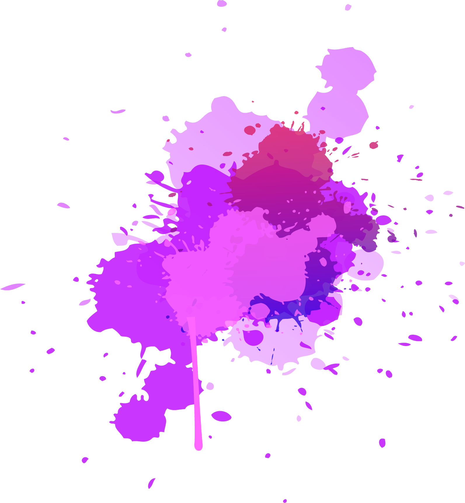 Vibrant_ Paint_ Splatter PNG with transparent background