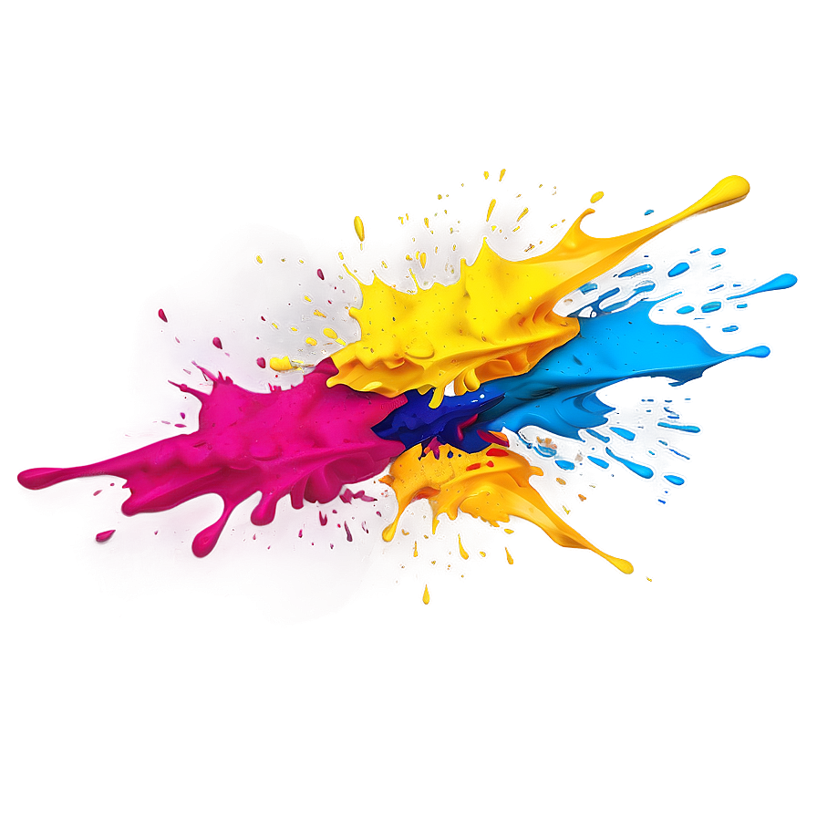 Vibrant Paint Splatter Png Djb99