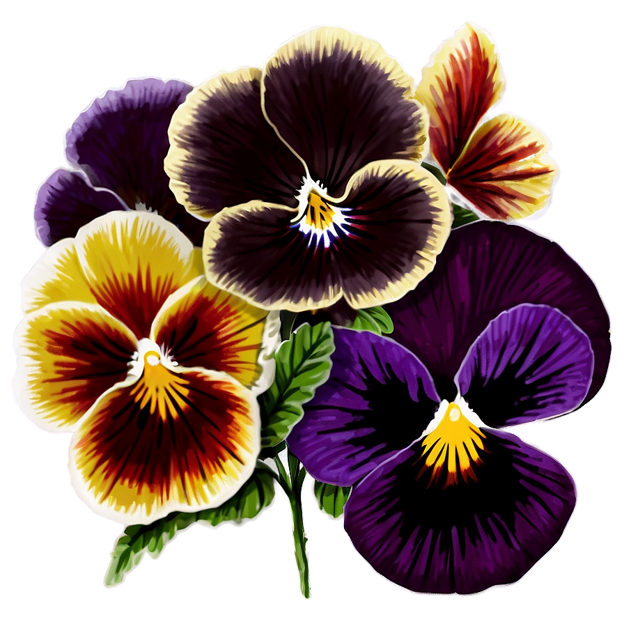 Vibrant Pansy Blossom PNG fao31 PNG with transparent background