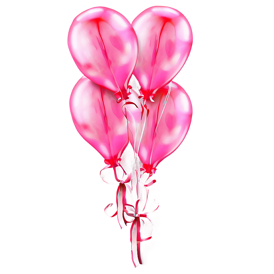 Vibrant Pink Balloons Party Png 06122024