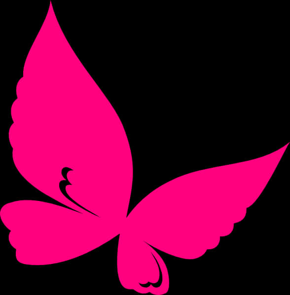 Vibrant_ Pink_ Butterfly_ Vector