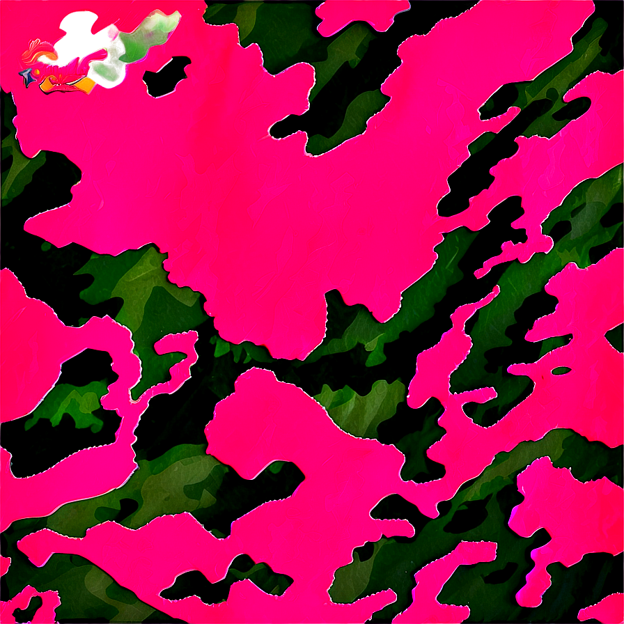 Vibrant Pink Camo Print Png 67