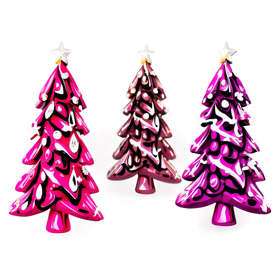 Vibrant Pink Christmas Tree Png 18