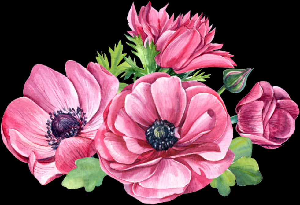 Vibrant_ Pink_ Flowers_ Artwork