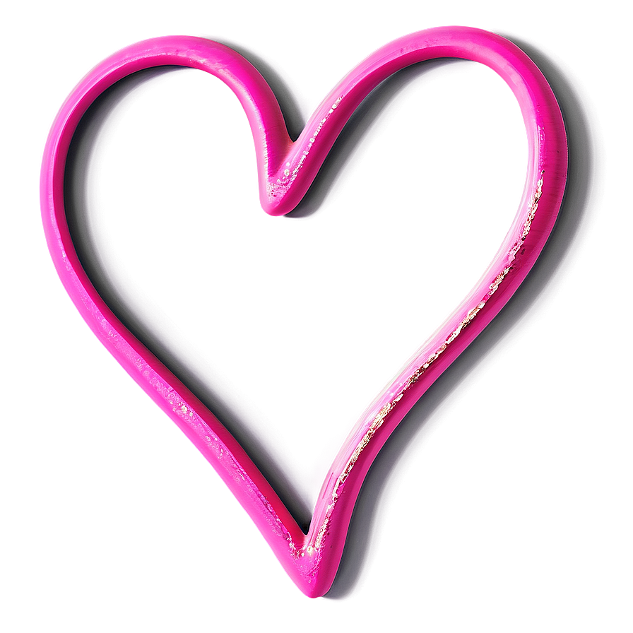 Vibrant Pink Heart Design PNG bvb68 PNG with transparent background