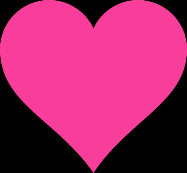 Vibrant Pink Heart Graphic PNG with transparent background