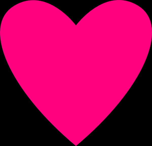 Vibrant Pink Heart Graphic PNG with transparent background