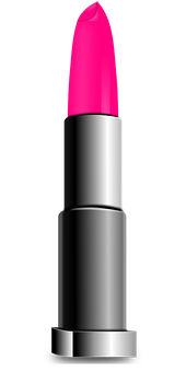 Vibrant Pink Lipstick Product PNG with transparent background