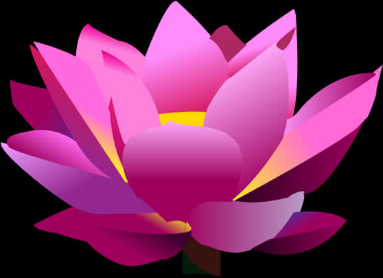 Vibrant Pink Lotus Graphic